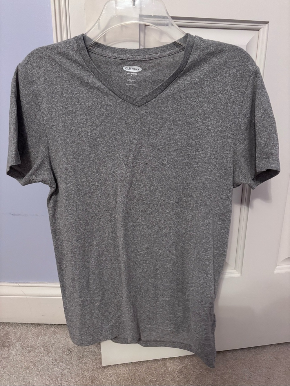 Old Navy Men's Heather Gray V-Neck Tee